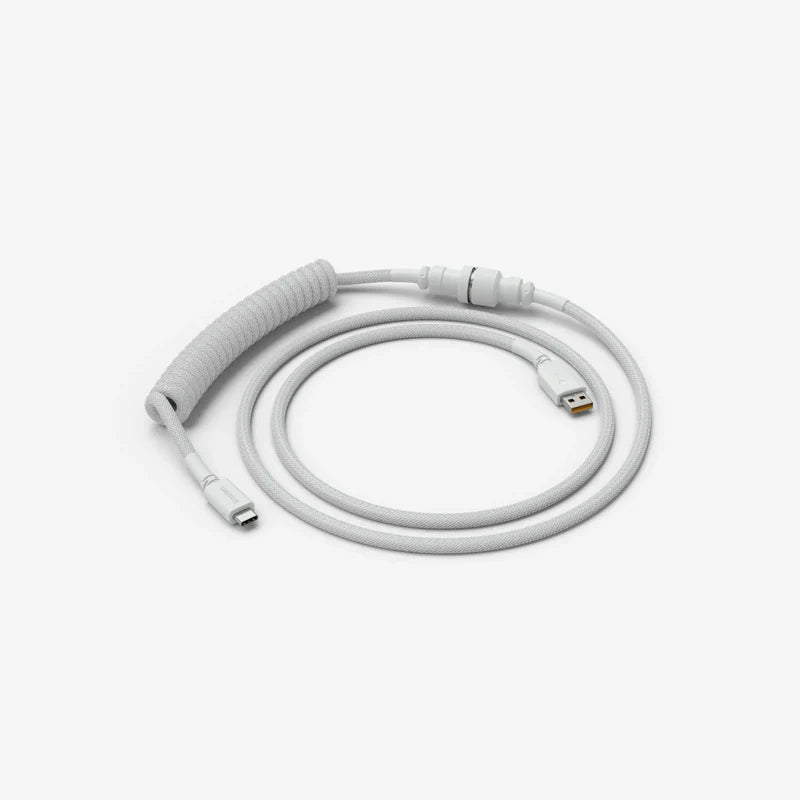 Glorious Gaming Premium Coiled Keyboard Cable - Ghost White GLO-KB-ACC-CBL-COIL-GWHT - Desert Games