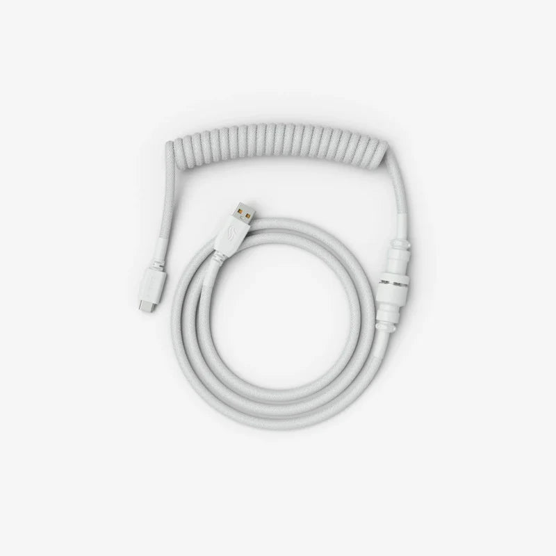 Glorious Gaming Premium Coiled Keyboard Cable - Ghost White GLO-KB-ACC-CBL-COIL-GWHT - Desert Games