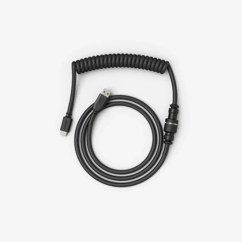 Glorious Gaming Premium Coiled Keyboard Cable - Phantom Black GLO-KB-ACC-CBL-COIL-PBLK
