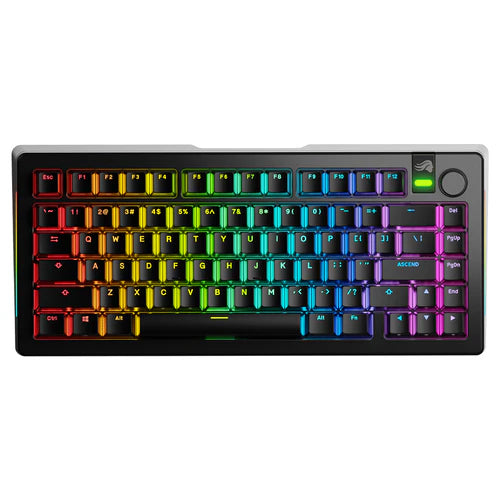 Glorious GMMK 3 Pro 75% Prebuilt Wireless Gaming Keyboard - Black GMMK3-PRO-75-PB-FOX-WL-BLK-US
