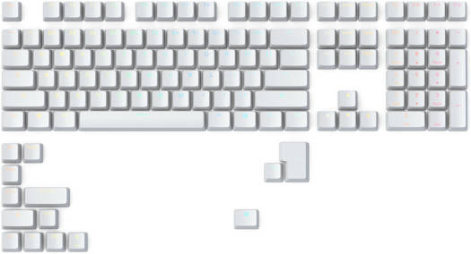 Glorious PC Gaming Race GMMK ABS Doubleshot V2 USA Base Kit, Keycap Set -  White GLO-KC-ABS-USKIT-W - Desert Games