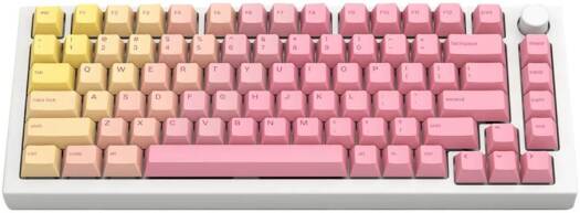 Glorious GPBT Keycaps, 143 Dye-Sub PBT Plastic - Pink Grapefruit GLO-KC-GPBT-PG