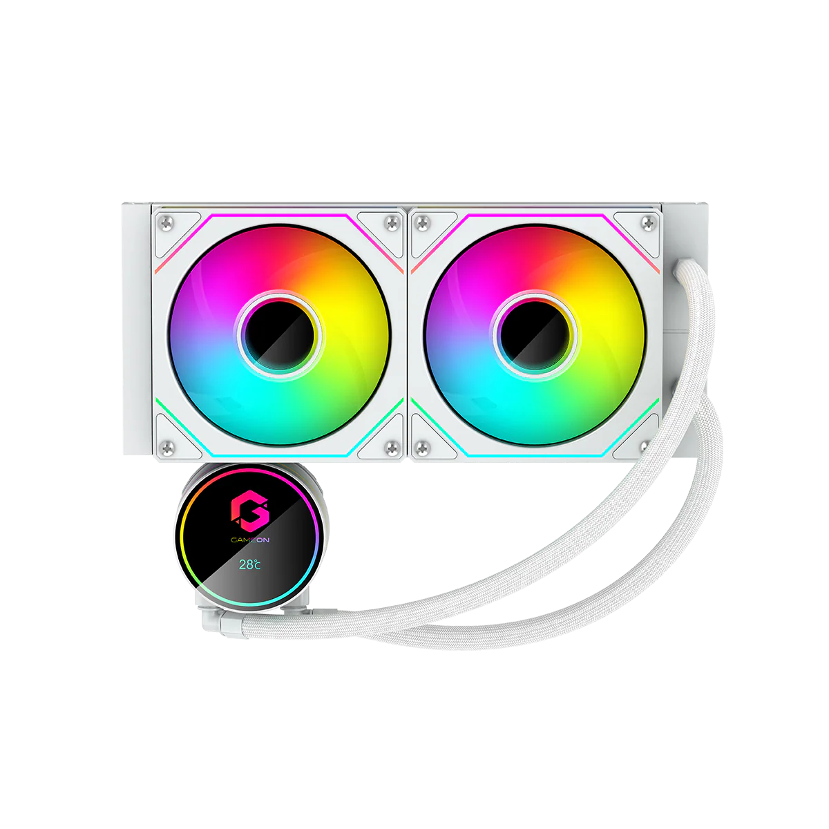 GAMEON - GO-240 KRAKENA380-BLK Liquid CPU Cooler - White