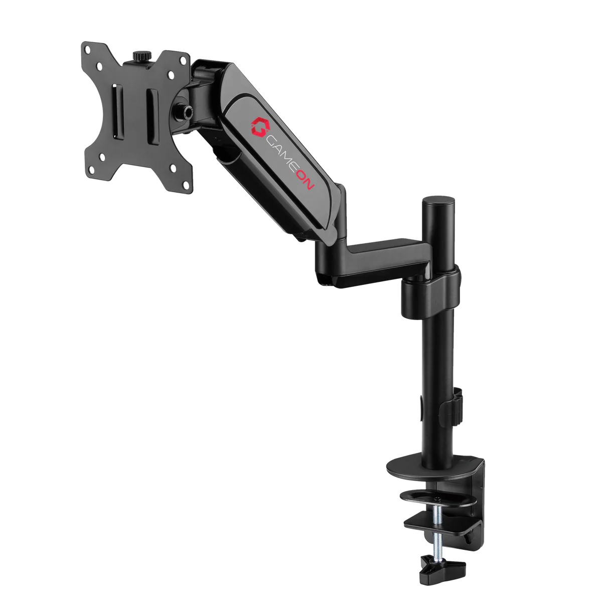 GAMEON GO-3363 Pole-Mounted Spring-Assisted Single Monitor Arm