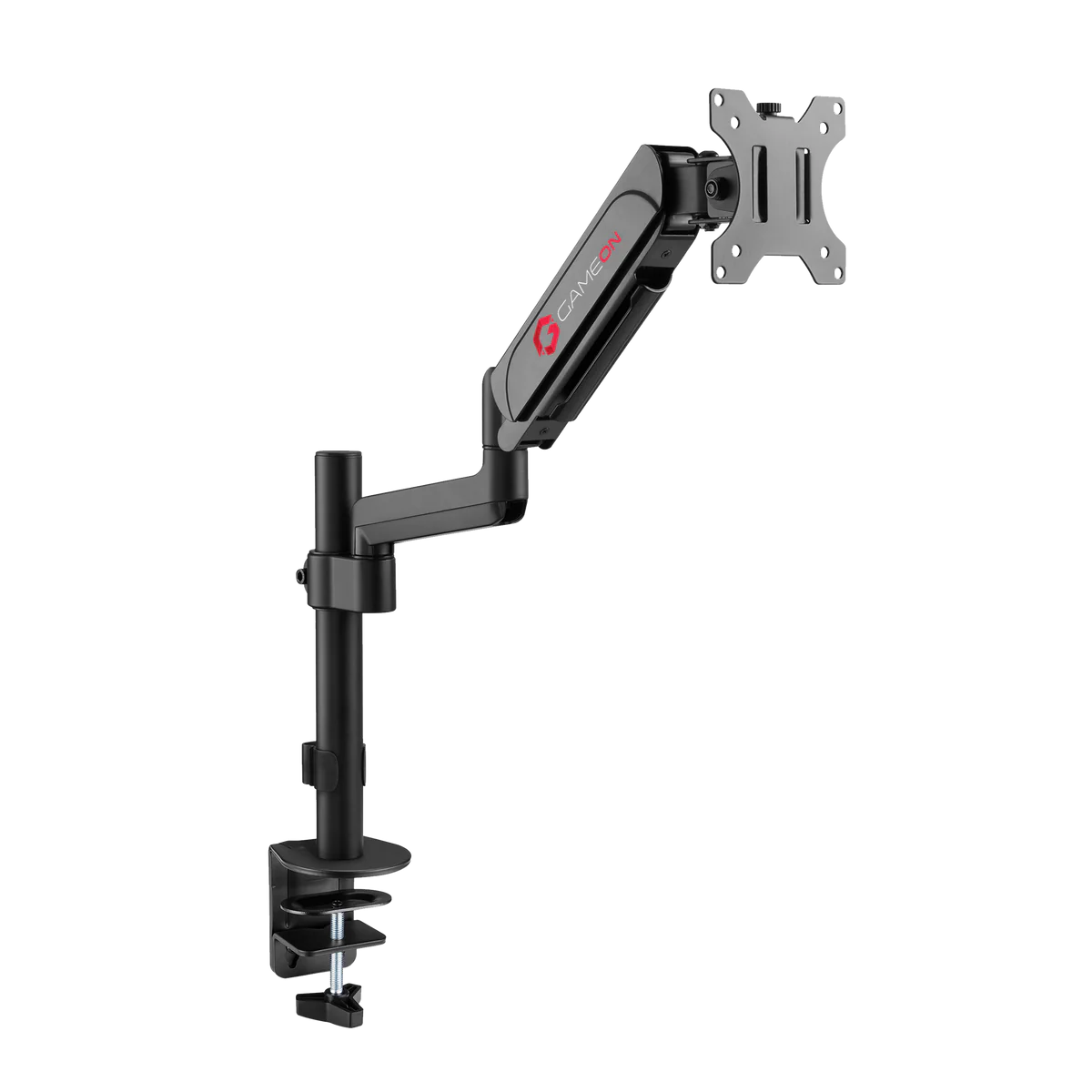 GAMEON GO-3363 Pole-Mounted Spring-Assisted Single Monitor Arm