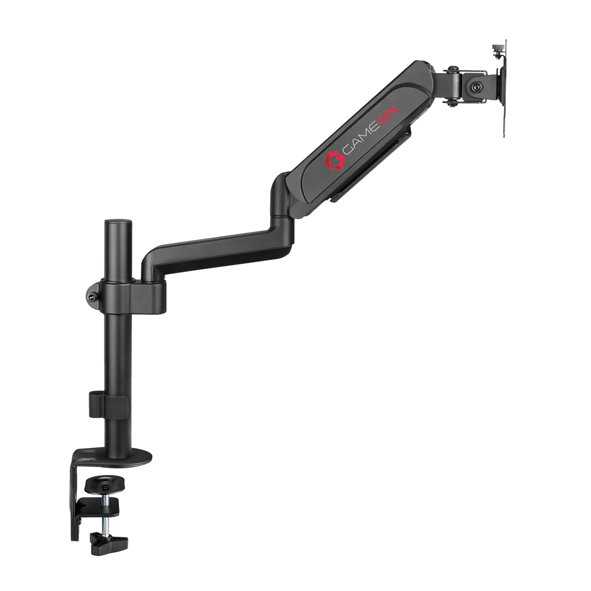 GAMEON GO-3363 Pole-Mounted Spring-Assisted Single Monitor Arm
