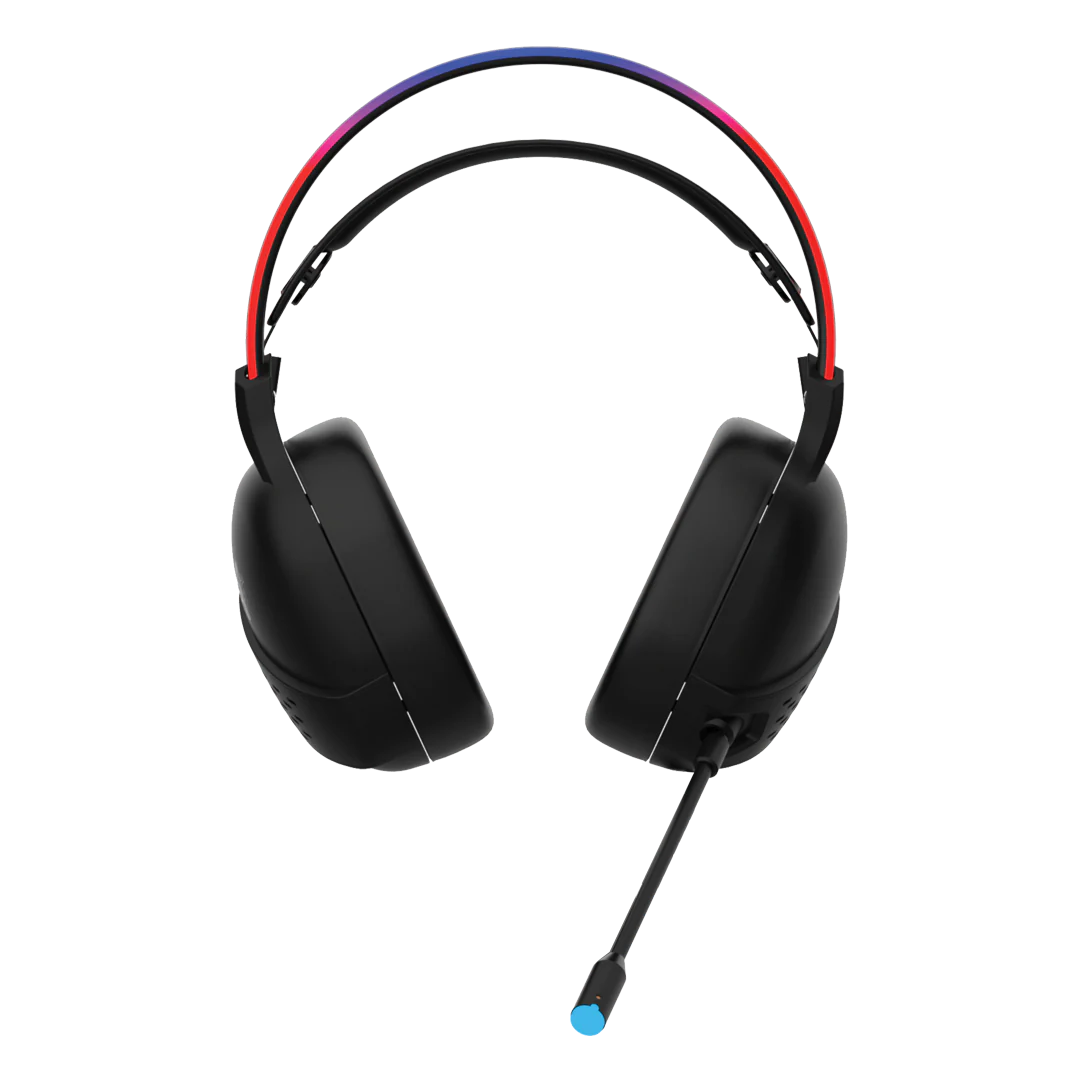 GAMEON GO-711 RGB Gaming Headset With Detachable Mic - Black
