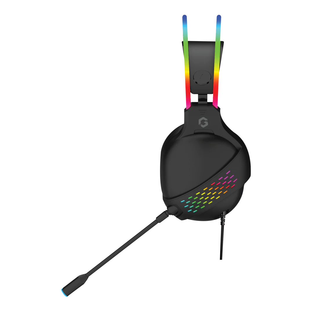 GAMEON GO-711 RGB Gaming Headset With Detachable Mic - Black