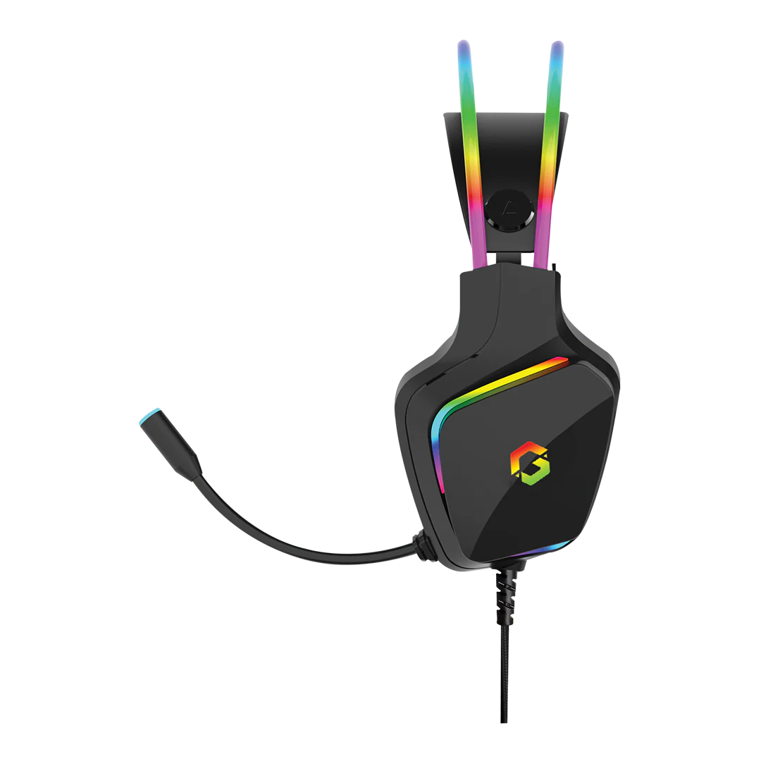GAMEON GO-712 RGB Gaming Headset With Detachable Mic - Black