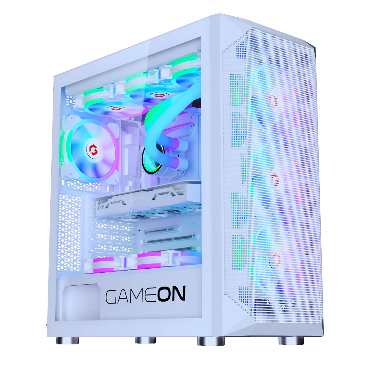 GAMEON Emperor Arctic I Series Mid Tower Gaming Case - White