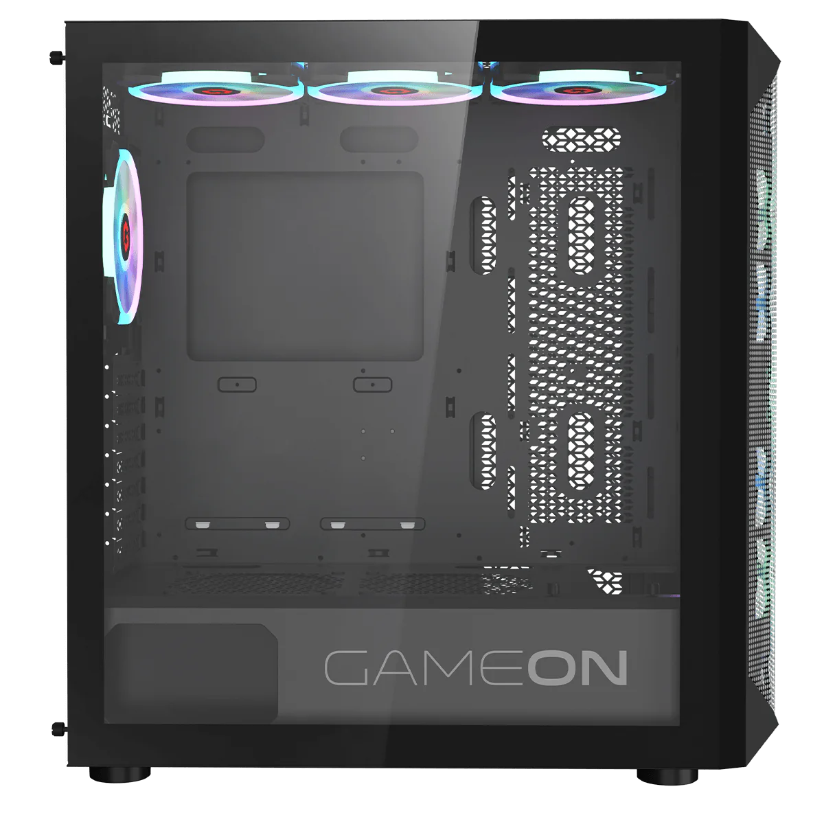 GAMEON Emperor Midnight I Series Mid Tower Gaming Case - Black