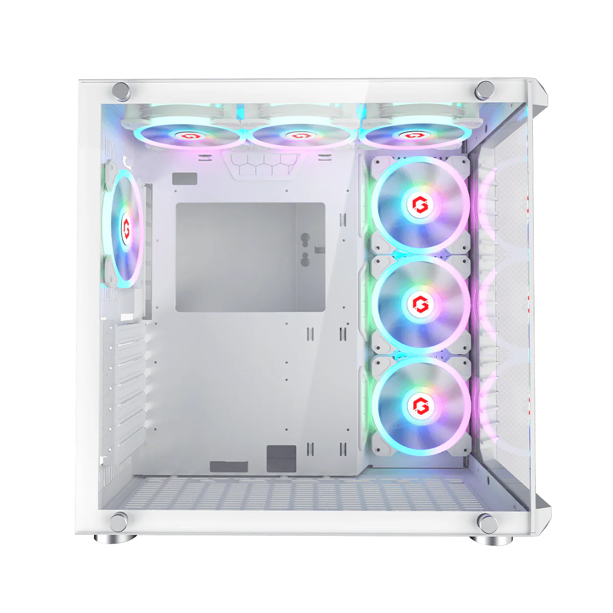 GAMEON Emperor Arctic III Series Mid Tower Gaming Case - White