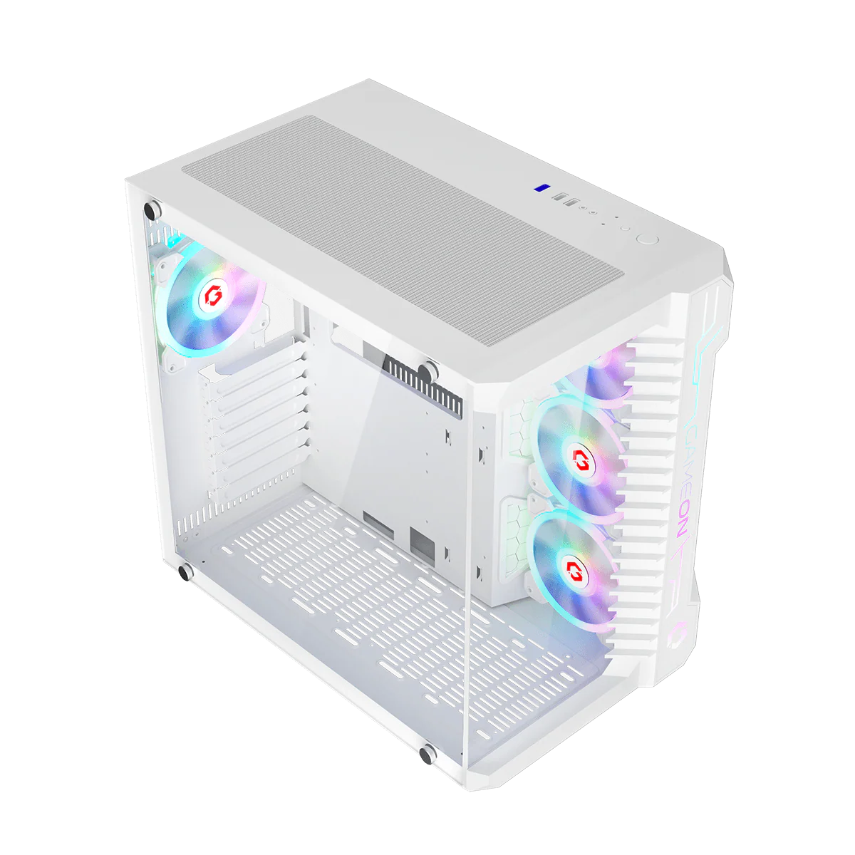 GAMEON Emperor Arctic III Series Mid Tower Gaming Case - White