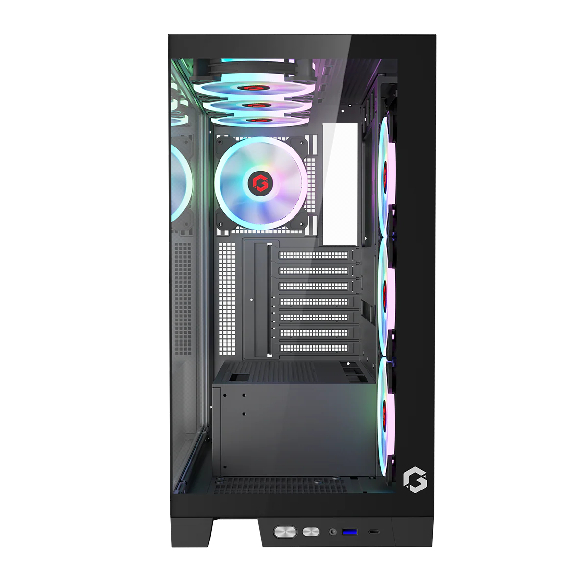 GAMEON Emperor Midnight IV Series Mid Tower Gaming Case - Black