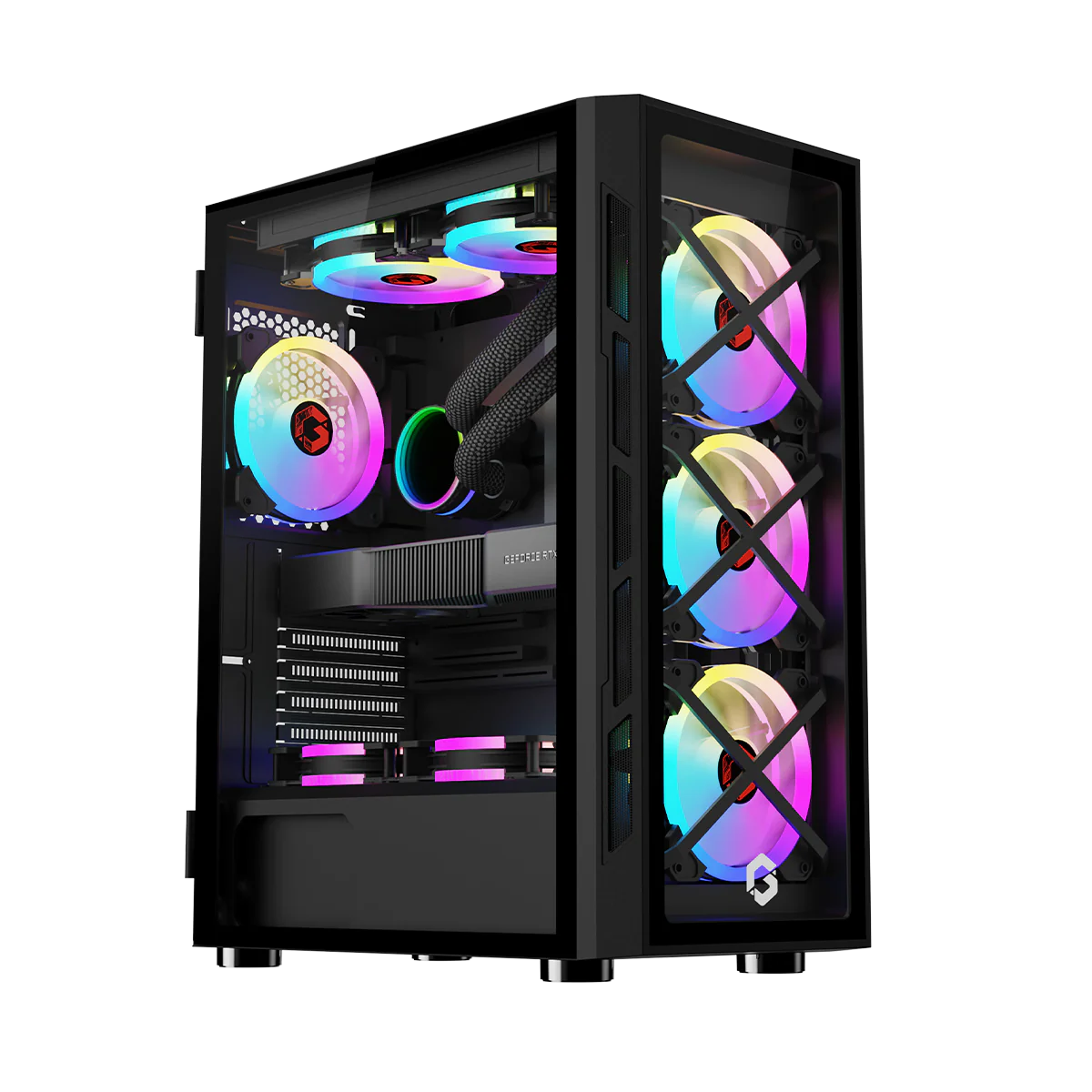 GAMEON TRIDENT III ARGB Mid Tower Gaming Case