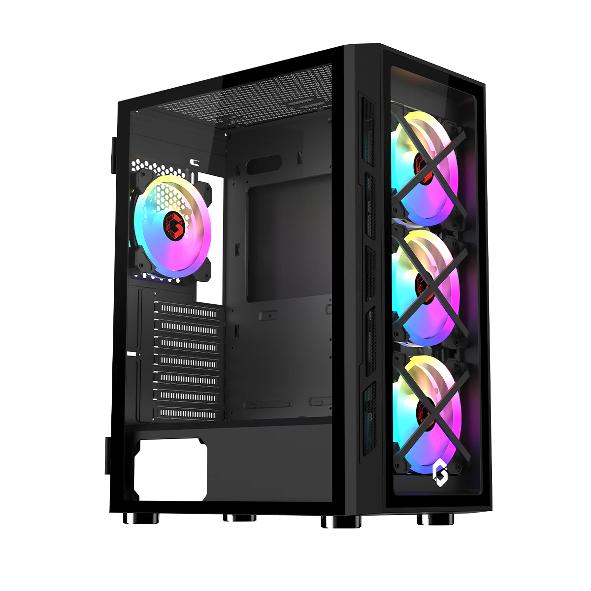 GAMEON TRIDENT III ARGB Mid Tower Gaming Case