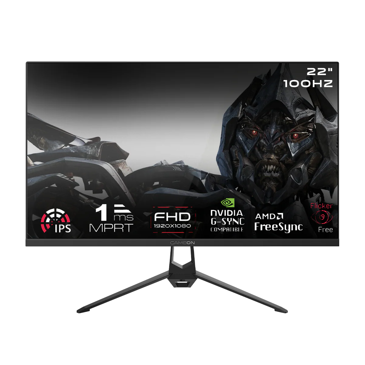 GAMEON GOES22FHD100IPS Essential Series 22" FHD, 100Hz, MPRT 1ms, HDMI 2.1, IPS Gaming Monitor - Black