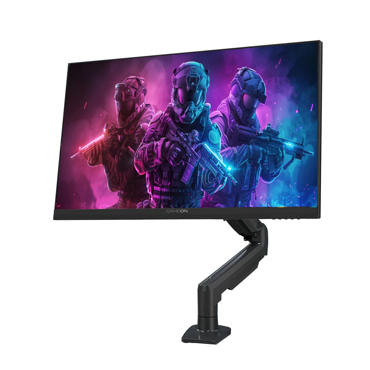GAMEON 24FHD190IPSX Midnight Pro X Series 24" FHD, 190Hz, MPRT 0.5ms, HDMI 2.1, Fast IPS Gaming Monitor (Supports PS5) with Stand - Black