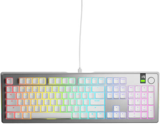 Glorious GMMK 3 Pro Prebuilt 100% Wired Keyboard - Silver GMMK3-PRO100-FOX-W-S