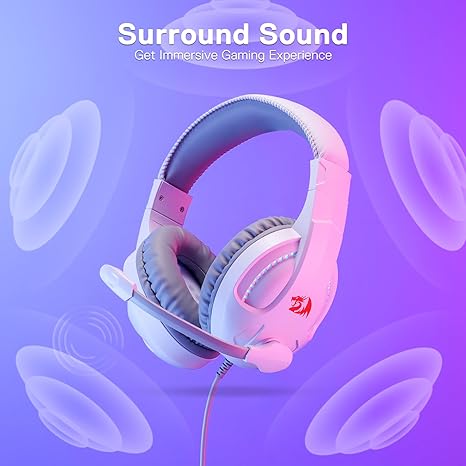 Redragon H211 Cronus RGB Wired Gaming Headset - White