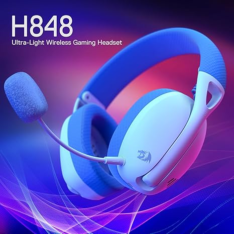 Redragon H848 BT Wireless Gaming Headset - Blue