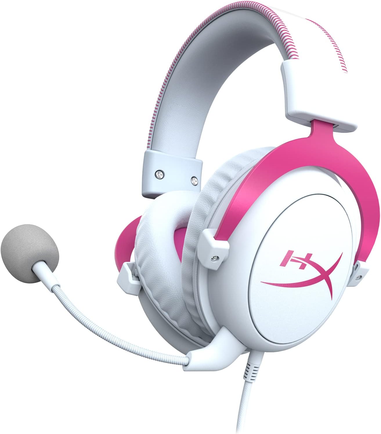 HyperX Cloud II - Gaming Headset – White/Pink