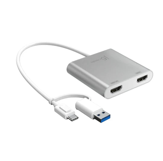 J5 Create USB-C® to Dual HDMI™ Multi-Monitor Adapter