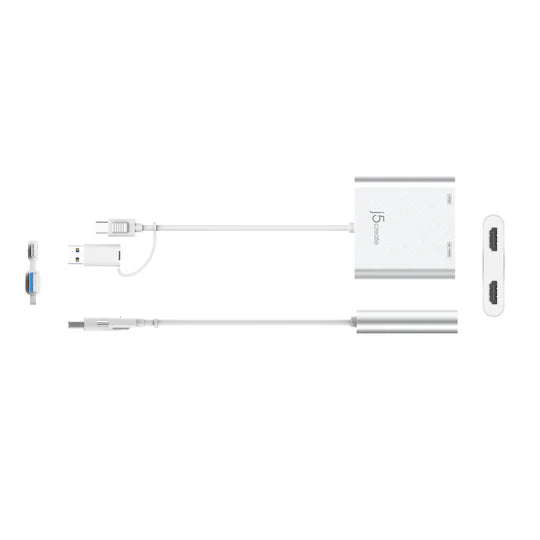 J5 Create USB-C® to Dual HDMI™ Multi-Monitor Adapter