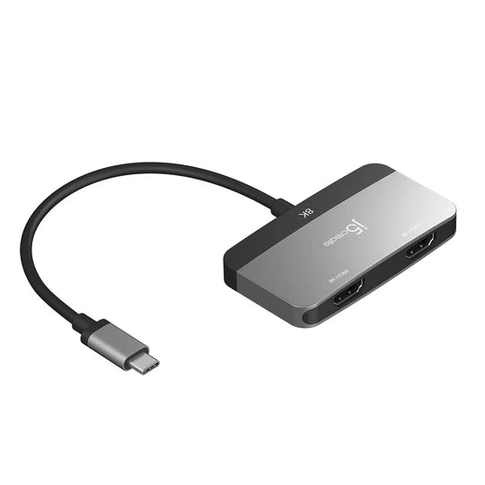 J5 Create 8K USB-C® to Dual HDMI™ Display Adapter