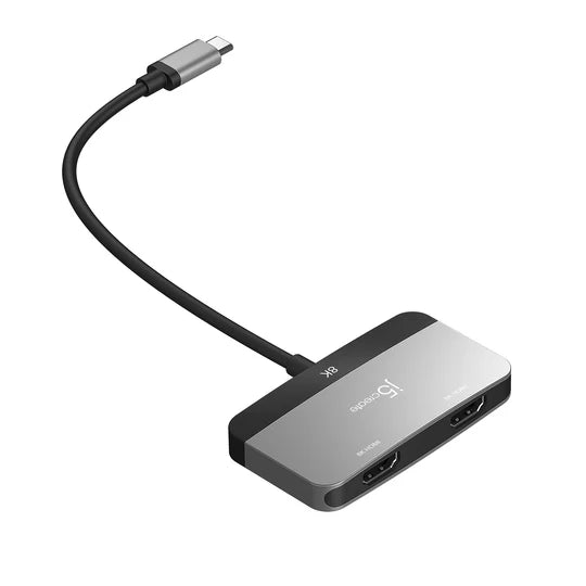 J5 Create 8K USB-C® to Dual HDMI™ Display Adapter