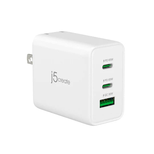 J5 Create 65W GaN USB-C® 3-Port Charger