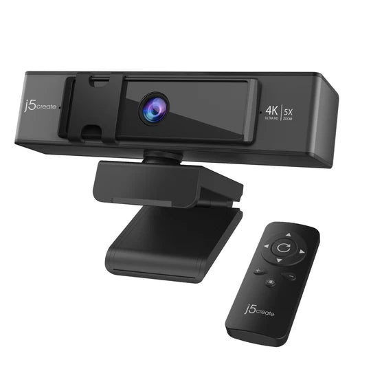 J5 Create USB™ 4K ULTRA HD Webcam with 5x Digital Zoom Remote Control
