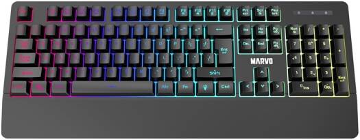 MARVO K635 Wired Gaming Keyboard, English Layout - Black - Desert Games