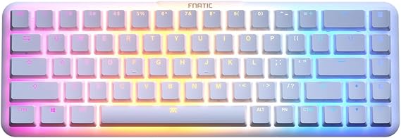 Fnatic STREAK65 LP Compact RGB Gaming Mechanical Keyboard - White