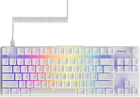 Fnatic STREAK80 LP White TKL Mechanical Low Profile Pro Gaming Keyboard