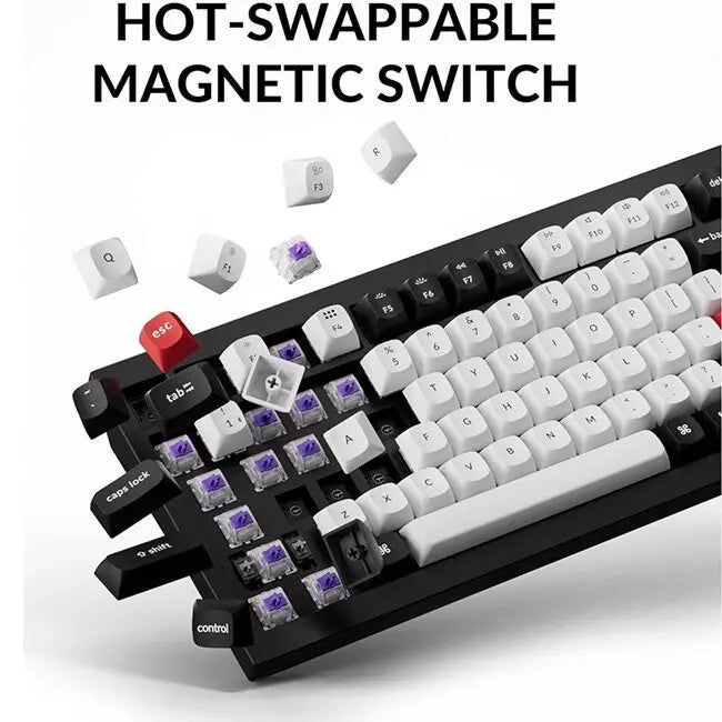 Keychron Q1 HE QMK Wireless Custom 75% Mechanical Keyboard - Black Q1H-M1-AR