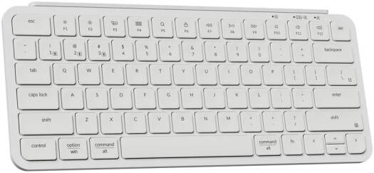 Keychron B1 Pro Ultra-Slim Keyboard, Wireless Bluetooth 5.2, 2.4 GHz, 1000 Hz Polling Rate, English Layout, Ivory White  B1P-K8