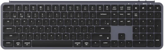 Keychron B6 Pro Wireless Keyboard, Full-Size, Ultra-Slim, Wireless Bluetooth 5.2, 2.4 GHz, 1000 Hz Polling Rate, Space GreyB6P-K1