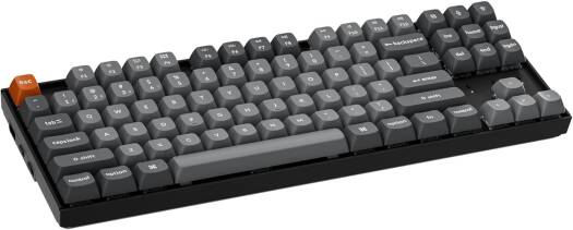 Keychron K8 Max QMK Wireless Mechanical Keyboard, English-Arabic Layout, Red Switch - Black  K8M-J1-AR