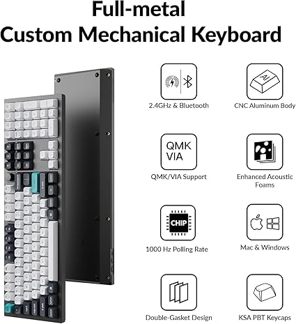 Keychron V6 Max V6M-D1-AR Wireless Mechanical Keyboard with English and Arabic Layout - Desert Games