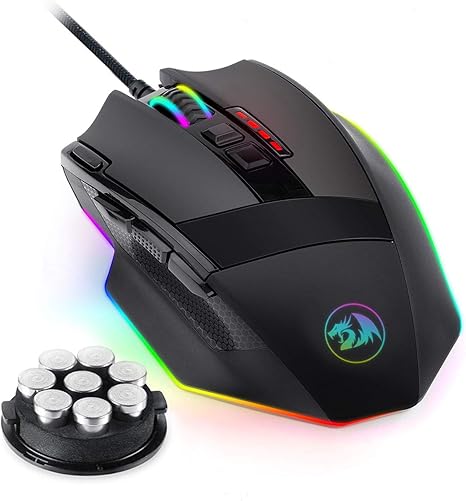 Redragon Sniper M801 Gaming Mouse, RGB, Wired - Black