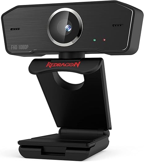 Redragon GW800 1080P PC Webcam with Built-in Dual Microphone