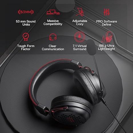 Redragon H386 Diomedes Wired Gaming Headset