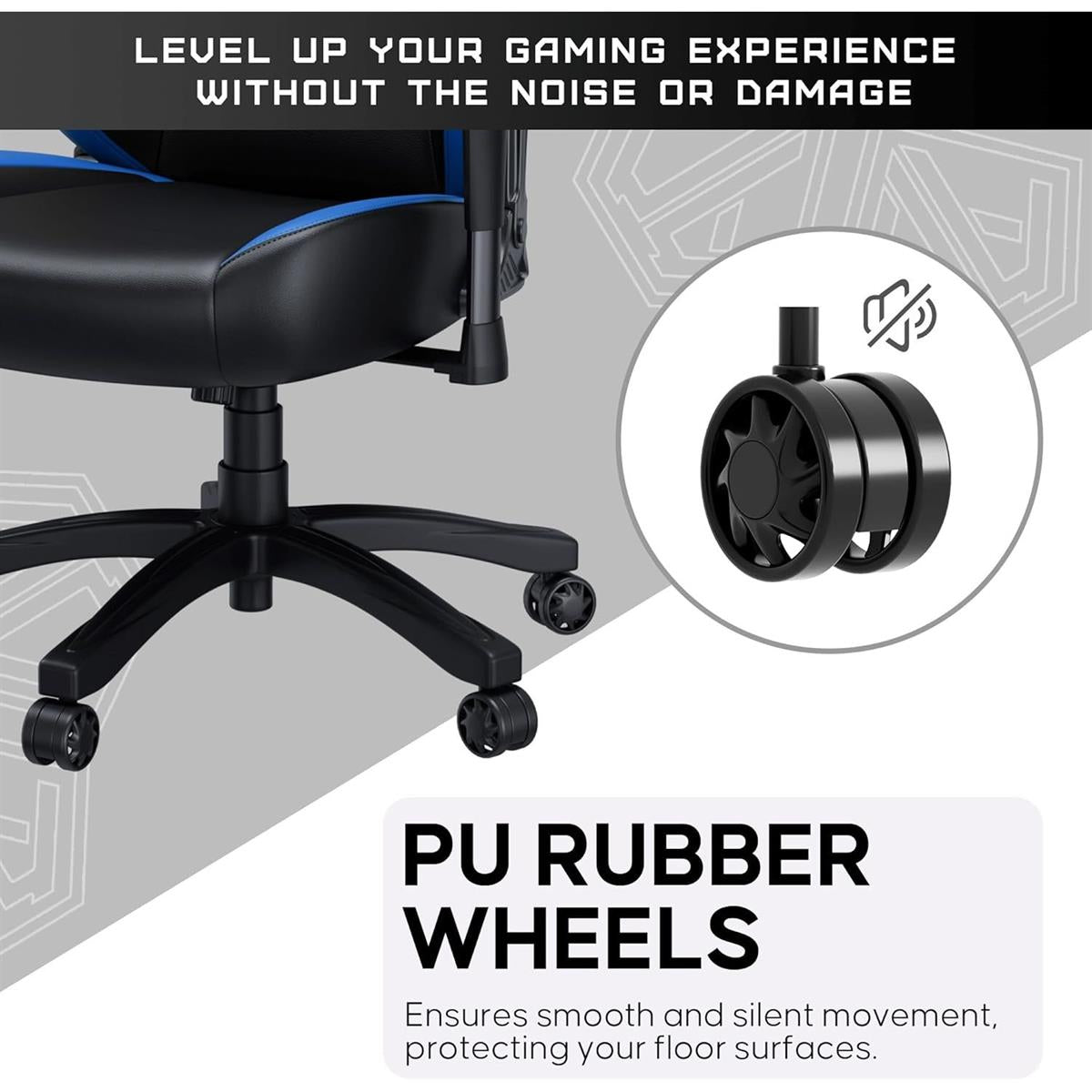 Anda Seat Luna Large Gaming Chair - Black / Blue