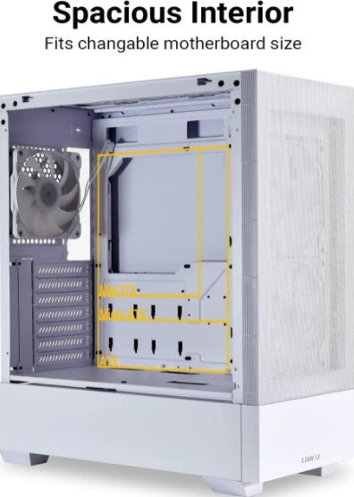 Lian Li Lancool 205 Mesh Airflow ATX PC Case, White | G99.OE764W.00