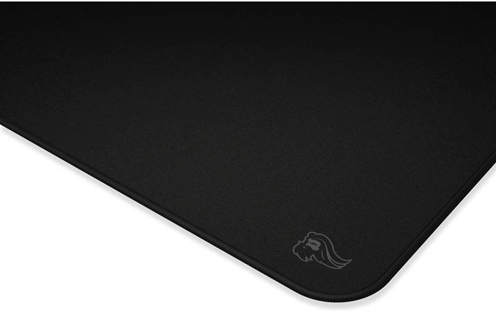 Glorious XXL Extended Gaming Mouse Mat/Pad - Stealth Edition - Large, Wide (XXL Extended) Black Cloth Mousepad, Stitched Edges, 18"x36" | G-XXL-STEALTH