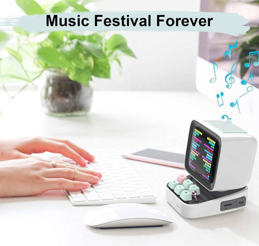 Divoom Ditoo Pro Bluetooth Mini Speaker - White