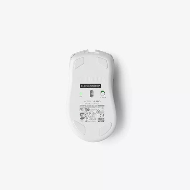 Glorious Model D 2 PRO Series 4K/8KHz Wireless Mouse - White | GLO-MS-PDWV2-4K8K-W - Desert Games