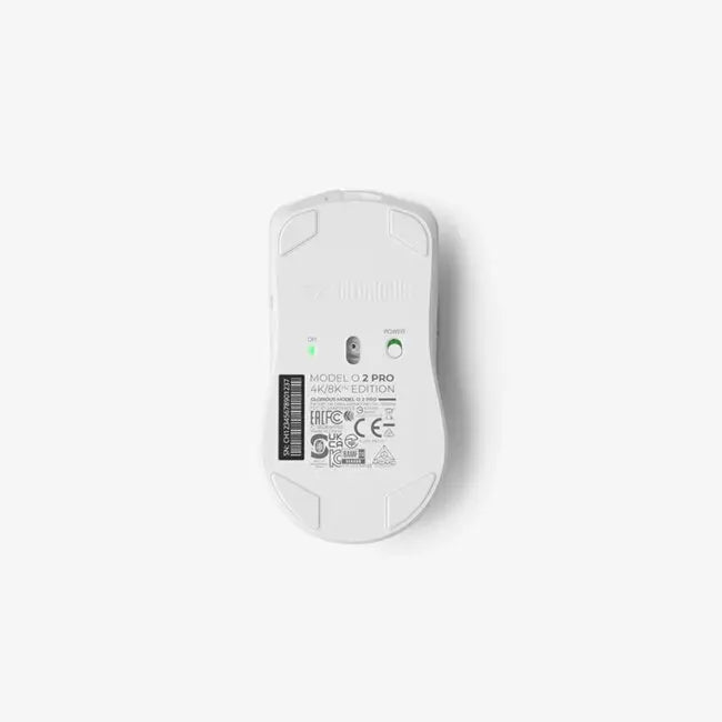 Glorious Model O 2 PRO Series 4K/8KHz Wireless Mouse - White | GLO-MS-POWV2-4K8K-W - Desert Games