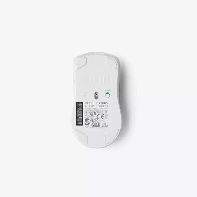 Glorious Model O 2 PRO Series 4K/8KHz Wireless Mouse - White | GLO-MS-S2PRO-WL-WHT - Desert Games